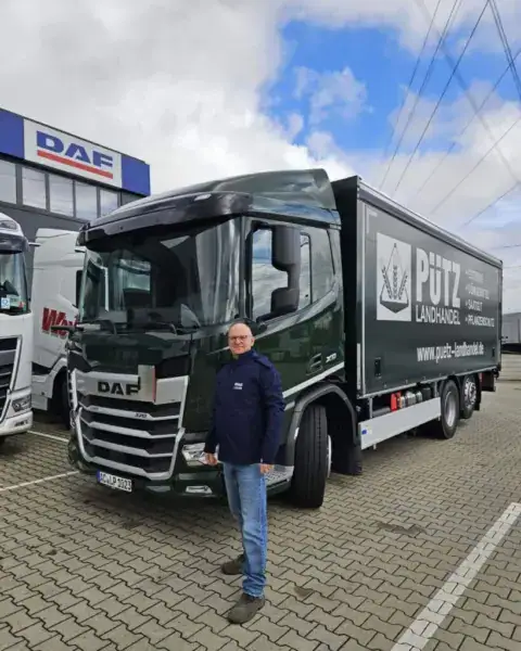 Ausgelieferter LKW DAF XD 370 FAN an Pütz Landhandel